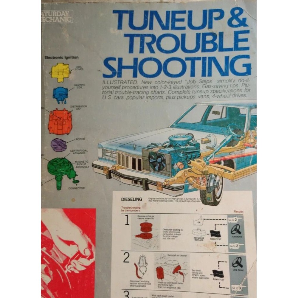 Saturday Mechanic Tuneup & Troubleshooting Illustrated 1979 soft cover used